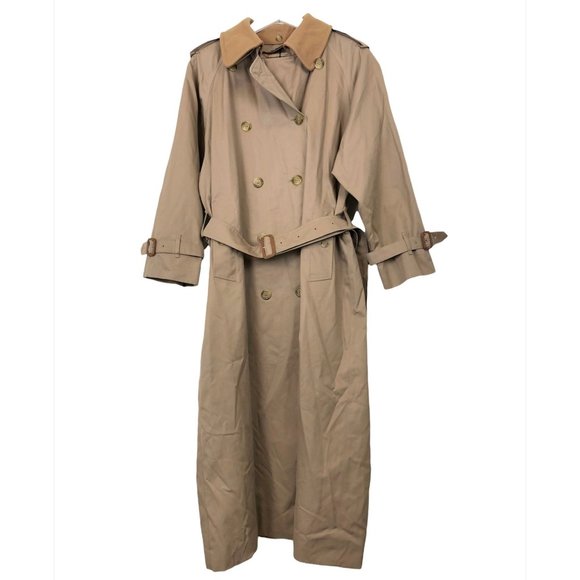 Vintage Burberry’s London Trench Coat with Nova Check Lining Wool Blend